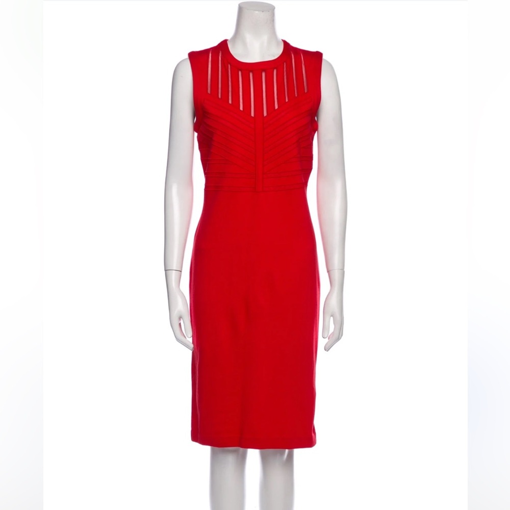 Escada Red Sleeveless‎ Dress C16